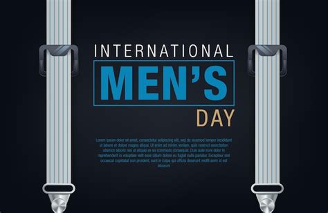 Premium Vector International Mens Day Banner Mens Day Lettering