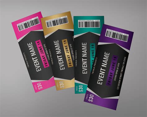 Customizable ticket ticket invitation event ticket design | Etsy | Ticket design, Event tickets 