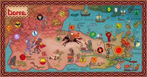 Dorne Art Of Thrones En 2019 Mapa Juego De Tronos Juego De Tronos