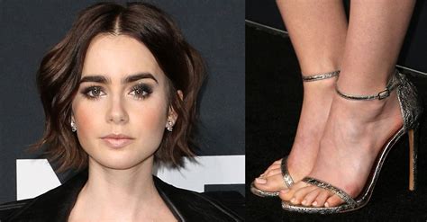 Lily Collins Flashes Flawless Legs In Gold Mini Dress At Palladium Event