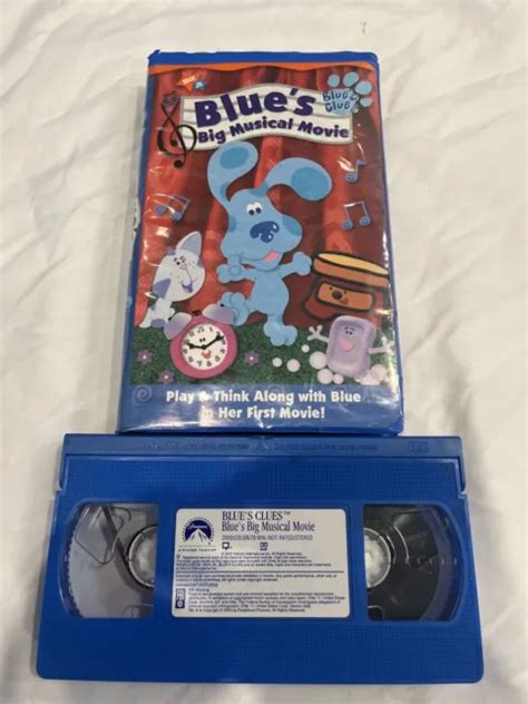 Blues Clues Blues Big Musical Movie Vhs 2000 Film Nickelodeon Nick Jr
