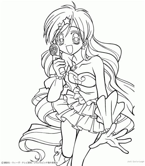 Anime Coloring Pages For Kids Coloring Home