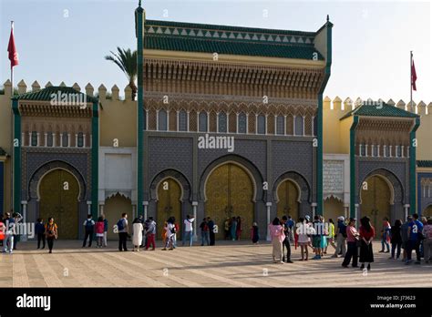 Gate To The Royal Palace In Fes Morocco Stock Photo Alamy