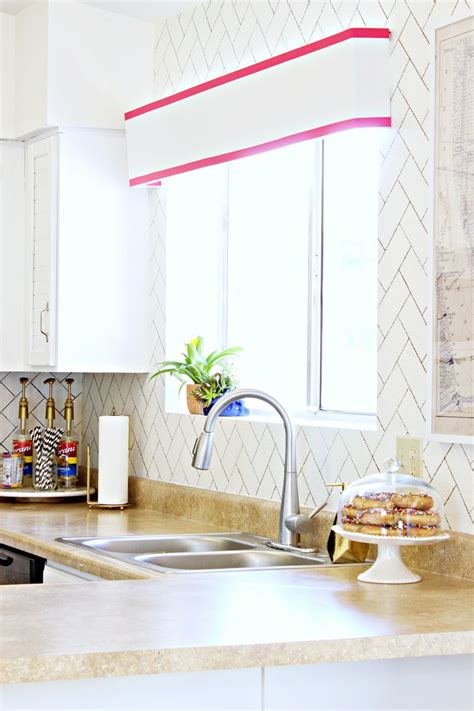 It actually easier to do on your own to lay your herringbone tiles. DIY Kitchen Backsplash Ideas