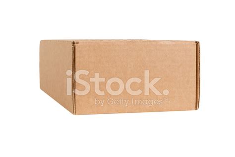 Closed Shipping Cardboard Box Isolated Stock Photo Royalty Free