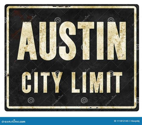 Austin City Limit Sign Metal Royalty Free Stock Photo Cartoondealer