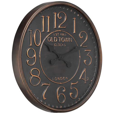 Est 1863 Old Town Round Wall Clock 47p93 Lamps Plus