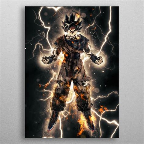 Goku Metal Poster