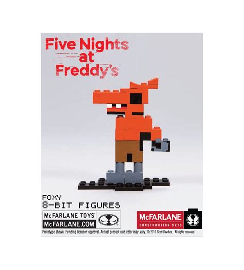 Five Nights At Freddys 8 Bit Foxy Buildable Figure Visiontoys