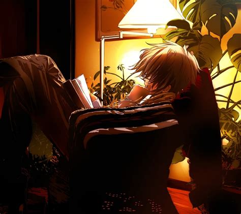 Image Boy Reading Anime 960x1080