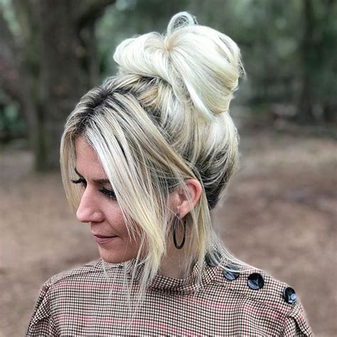 Blonde Buns And Bangs Kellgrace Updo Tutorial