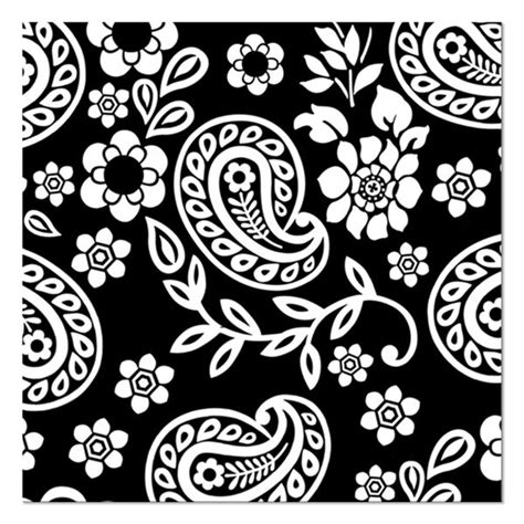 Black and white paisley floral pattern. Pin on cakes