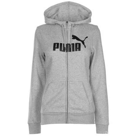 Puma Ladies Womens No1 Logo Fz Hooded Zip Fastening Long Sleeve Hoodie Hoody Top Ebay