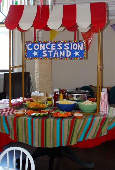 Circus Party Concession Stand Food Football Birthday Party