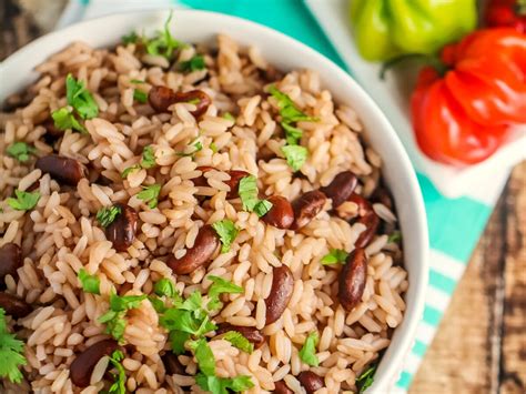 Jamaican Rice And Peas With Coconut Milk