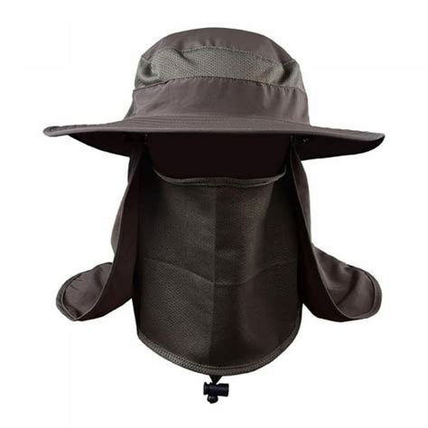 Detachable Fishermen Hat Outdoor Sun Flap Cap Boonies Snap Hat Brim Ear