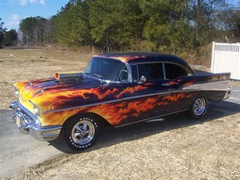 57 chevy hot rod cool cars chevy muscle cars