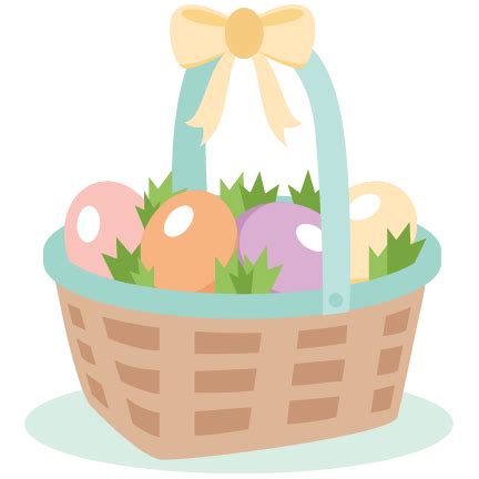 Easter Basket SVG cut files SVG scrapbook cut file cute clipart files