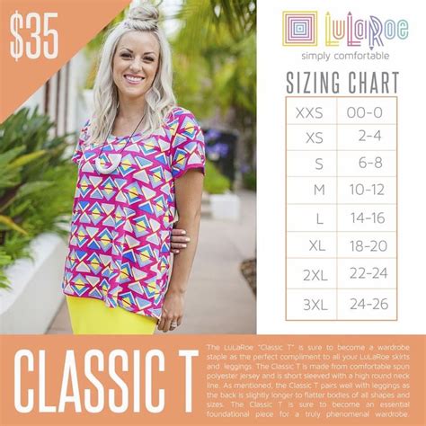 the classic t shirt lularoe size chart lula roe outfits classic tee