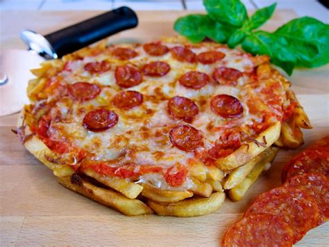 Pizza With French Fry Crust Pizza Cake