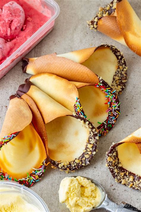 Homemade Ice Cream Cones Recipe Happy Foods Tube