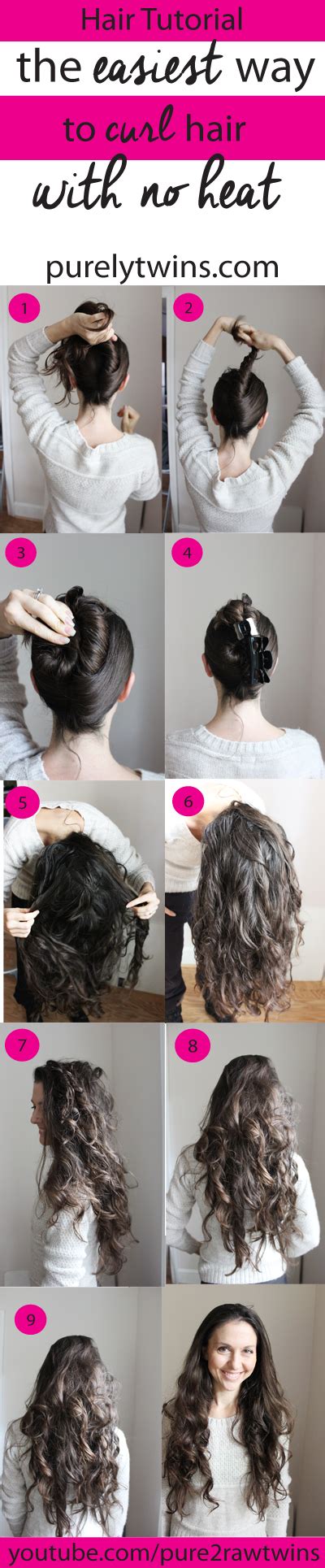 the easiest way to curl your hair without heat