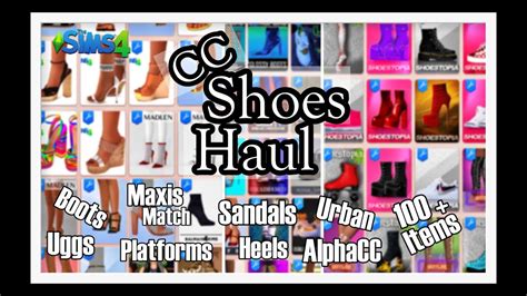 100 Shoes Cc Folder 👠👠🔥🔥 The Sims 4 Youtube