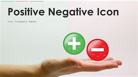 Positive Negative Icon Powerpoint Ppt Template Bundles Presentation