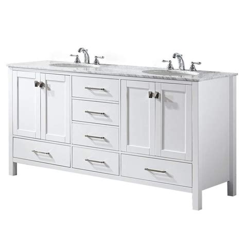 Just taken out of the box. Vinnova 723072-WH-CA-NM Gela 72 inch Double Vanity In ...