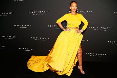Rihanna Sets Pulses Racing In A Sensational Yellow Coord During Fenty