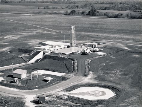 1961—atlas Missile At Forbes Sitemissile In Upright Position Flint