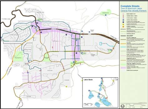 Mammoth Lakes Town Map