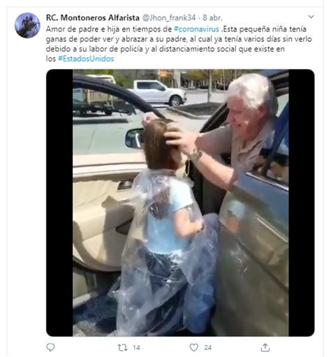 Video Viral Niña Sufre En Cuarentena Y Pide Poder Abrazar A Su Papá Policía La Verdad Noticias