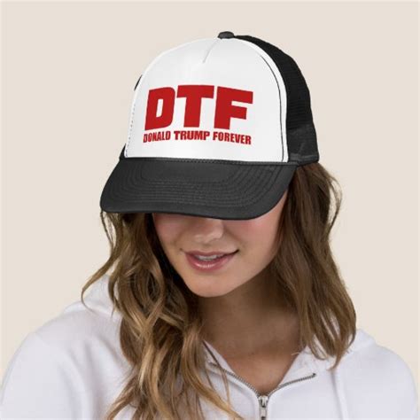 Dtf Donald Trump Forever Hats Zazzle