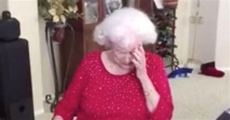 grandma receives pillow made from late husband s shirt in tear jerking video huffpost uk life