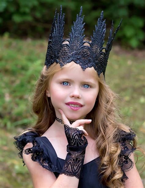 Goth Black Lace Crown Black Beauty Black Crown Witch Etsy