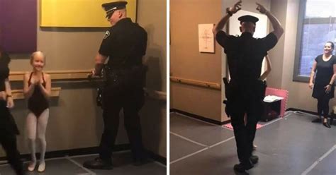 cop refused to miss his daughter s dance class and it has melted all of our hearts