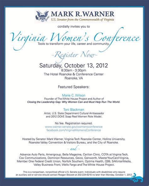 Womens Summit 2012 Invite Meeting Women Womens Conference Invitations