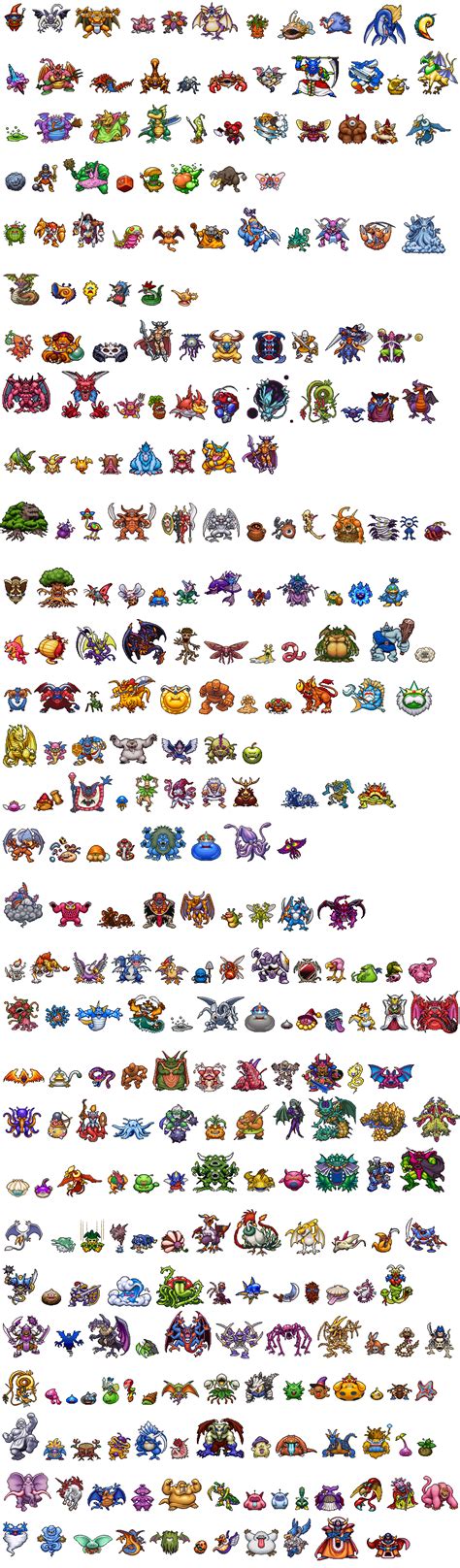 Gba | submitted by coquitaino04. Sprite Database Forums • View topic - Dragon Quest Monsters PlayStation Arranged Sprite Sheet