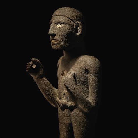 Aztec Stone Figure Of A Macehual Postclassic Circa Ad 1300 1521