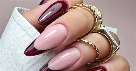 red french tip nails are the holiday party manicure made to turn heads