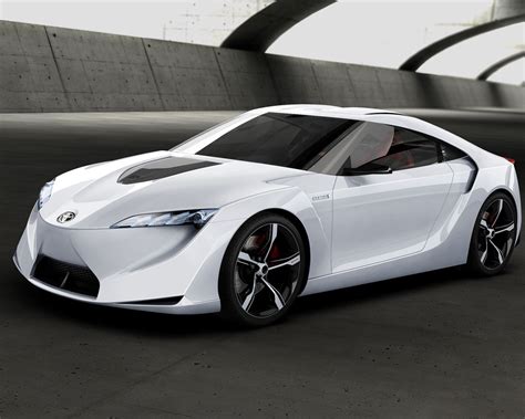 Super Sport Cars 2012 Futuristic Toyota Ft Hs Hybrid Sports Concept