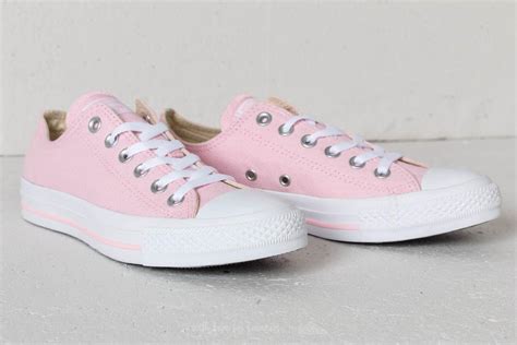 Baby Pink Converse Low Top Cherry Blossom Perforated Bridal W