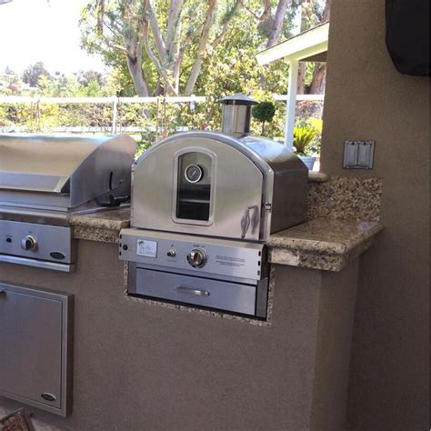 Pacific Living Built In Counter Top Propane Gas Outdoor Pizza Oven