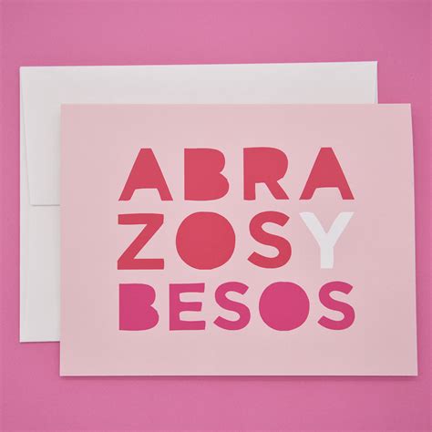 Abrazos Y Besos Greeting Card Mexico In My Pocket