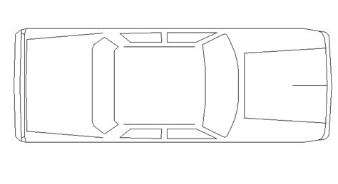 General Car Top View Cad Block Design Dwg File Cadbull