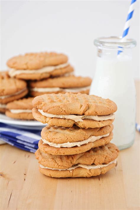 The peanut butter cookies are incredible, but the filling is the center of attention. The Baker Upstairs: Giant Homemade Nutter Butter Cookies