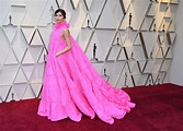 Gemma Chan shows off a Valentino dress at the 2019 Oscars