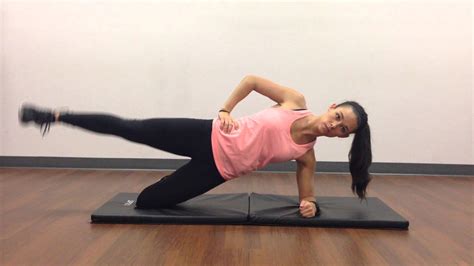 Side Plank On Knee With Lateral Leg Raise Youtube