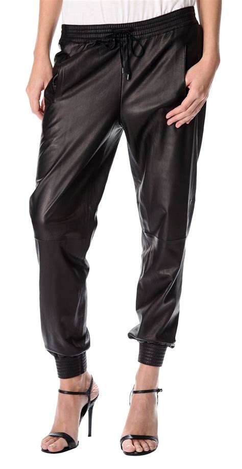 Prodimg Leather Jogging Pants Leather Pants Leather Outfit Leather